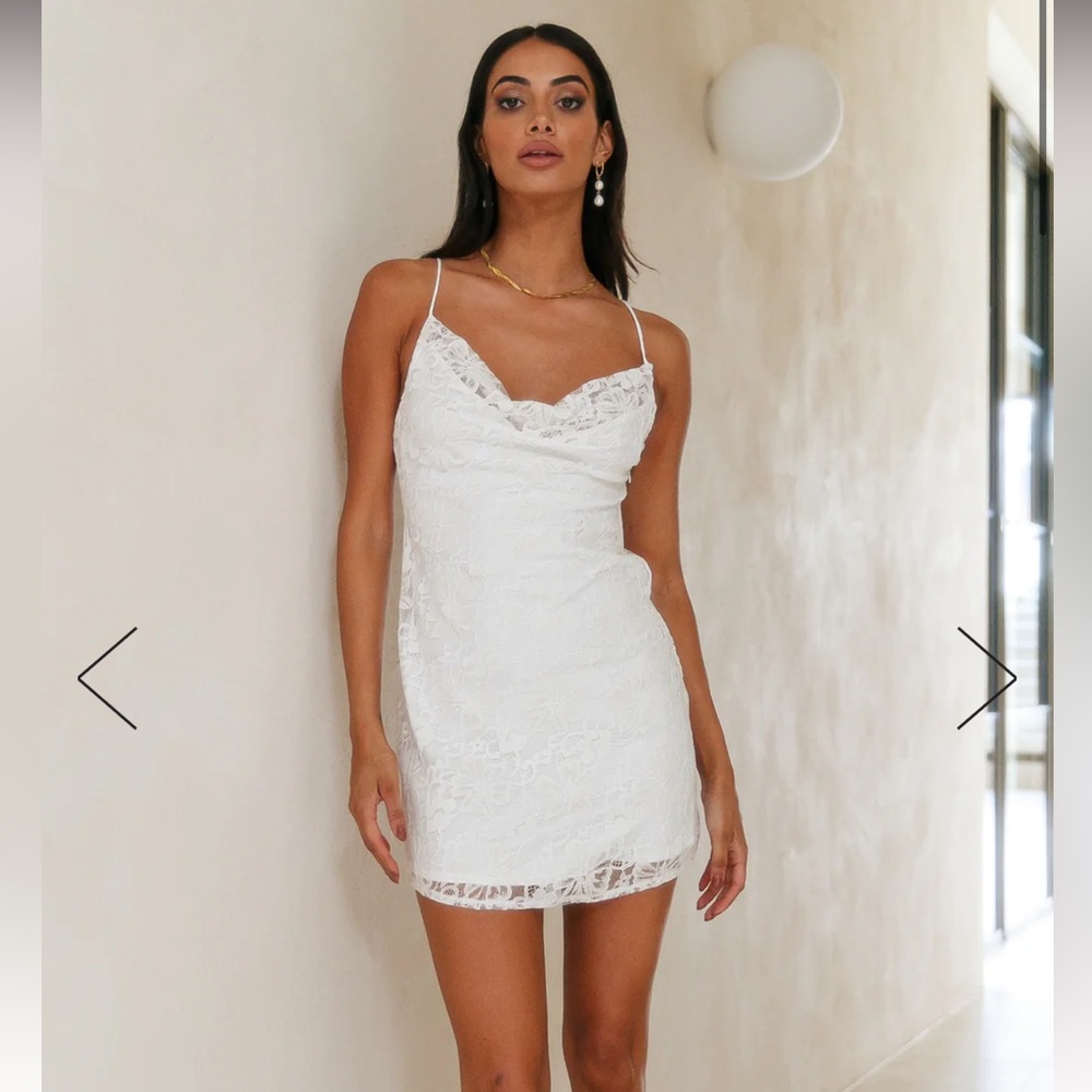 Hello Molly White Mini Dress